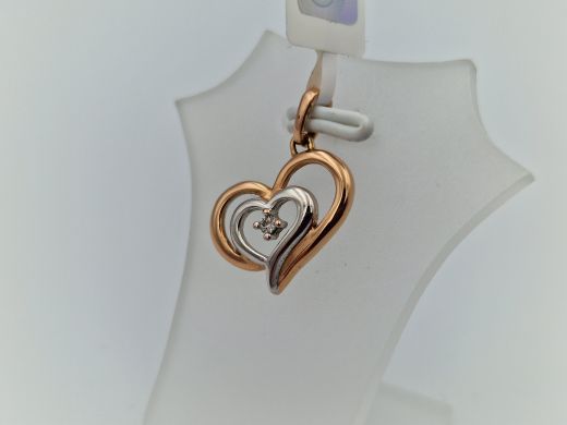 Zelta kulons ar briljantu, 1.52 g