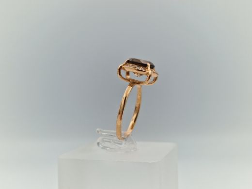 Zelta gredzens ar cirkoniju, 2.82 g, izm. 17