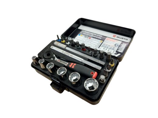 Wurth 1/4 multi socket wrench set mini 