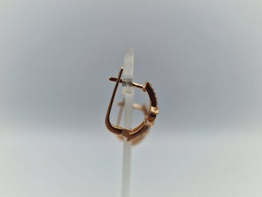 Zelta auskari ar cirkoniju, 3.87 g