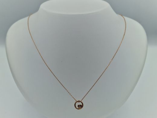 Zelta ķēdīte ar cirkoniju, 1.87 g, izm. 50