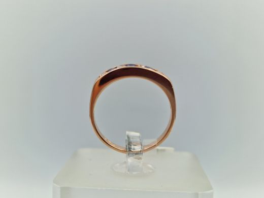 Zelta gredzens ar cirkoniju, 2.08 g, izm. 16.5