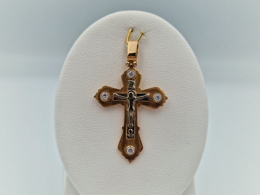 Золотой кулон с цирконом, 5.63 г