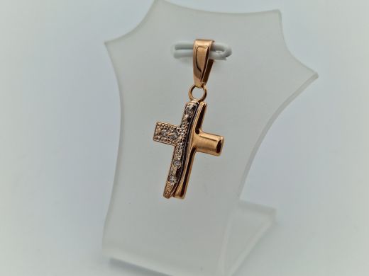 Золотой кулон с цирконом, 1.13 г