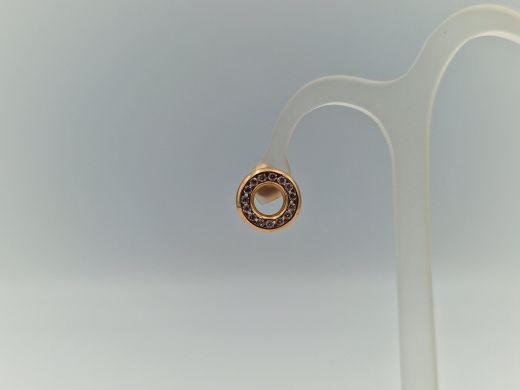 Zelta auskari ar cirkoniju, 2.26 g