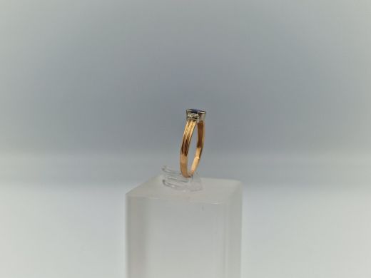 Zelta gredzens ar cirkoniju, 1.62 g, izm. 17.5