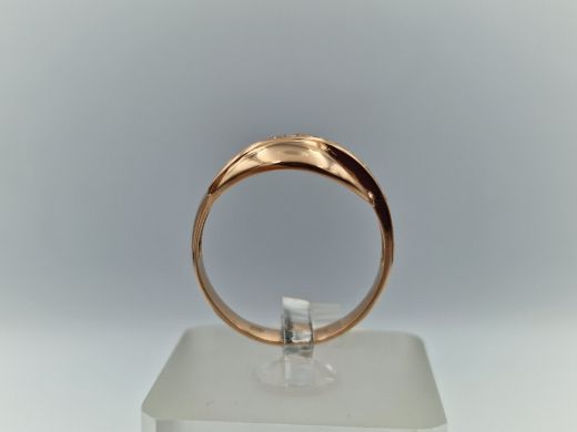 Zelta gredzens ar cirkoniju, 2.7 g, izm. 20