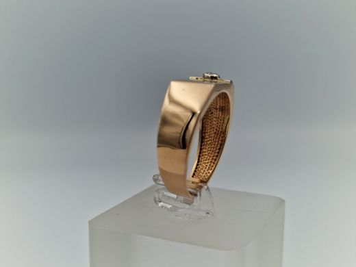 Zelta gredzens ar cirkoniju, 5.76 g, izm. 19.5