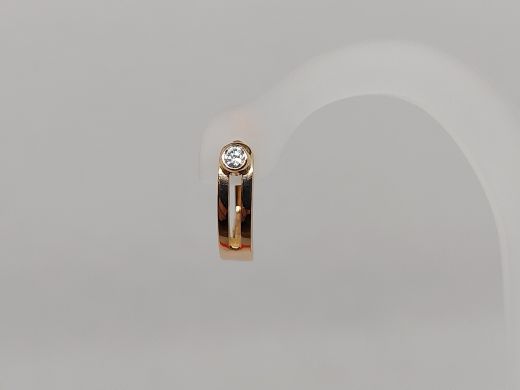 Zelta auskari ar cirkoniju, 3.18 g