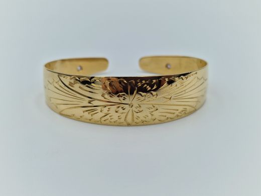 Zelta rokassprādze ar koraļļi, 27.18 g, izm. 20