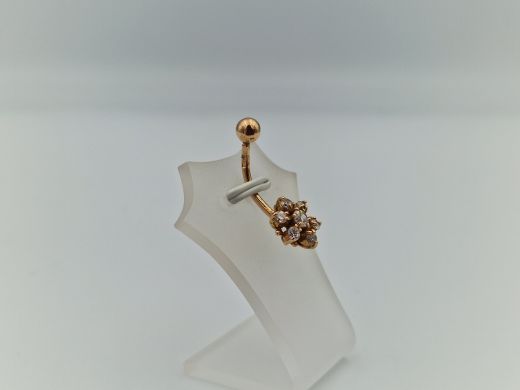 Золотой кулон с цирконом, 2.15 г