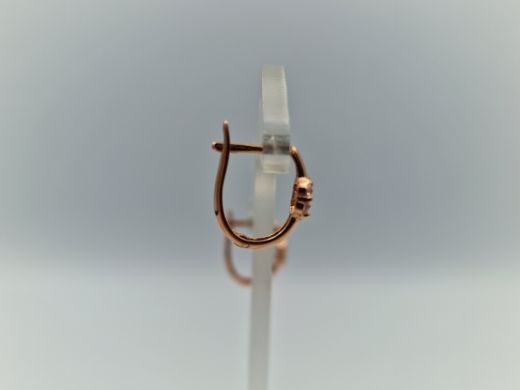 Zelta auskari ar cirkoniju, 1.09 g