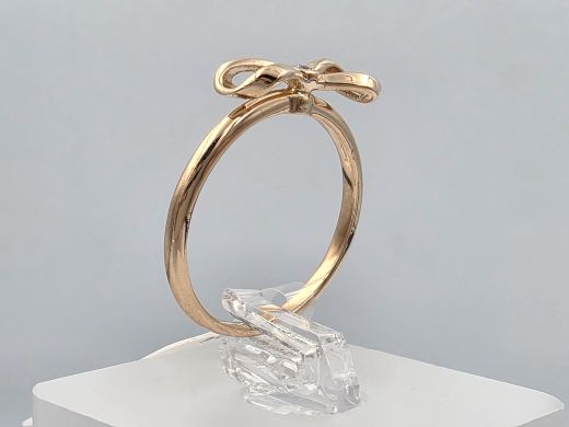 Gold ring with zircon, 1.98 g, size 17
