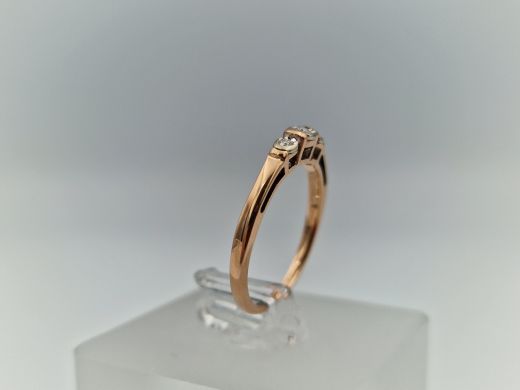 Zelta gredzens ar briljantu, 1.72 g, izm. 16