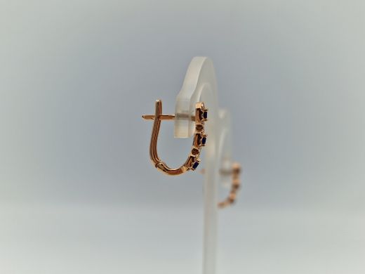 Zelta auskari ar cirkoniju, 2.16 g