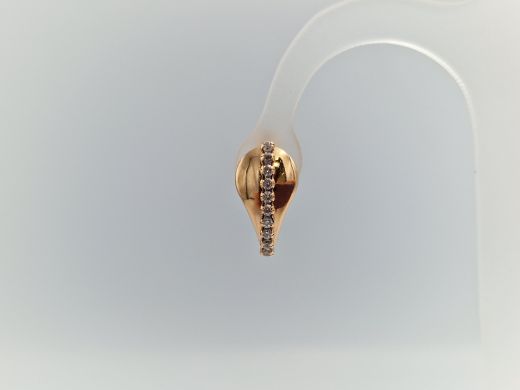 Zelta auskari ar cirkoniju, 2.29 g