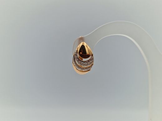 Zelta auskari ar cirkoniju, 2.93 g