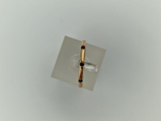 Zelta gredzens ar cirkoniju, 1.15 g, izm. 16.5