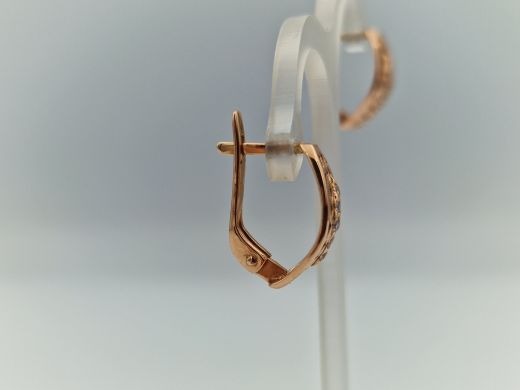 Zelta auskari ar cirkoniju, 4.12 g