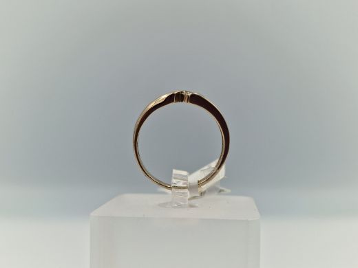 Zelta gredzens ar briljantu, 2.19 g, izm. 17.5