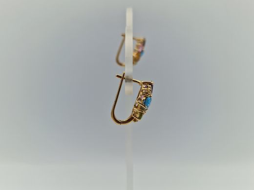 Zelta auskari ar cirkoniju, 4.76 g