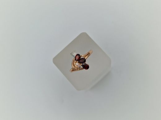 Zelta gredzens ar cirkoniju, 2.29 g, izm. 16.5