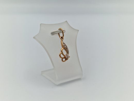 Zelta kulons ar cirkoniju, 1.15 g