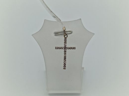 Золотой кулон с цирконом, 0.8 г