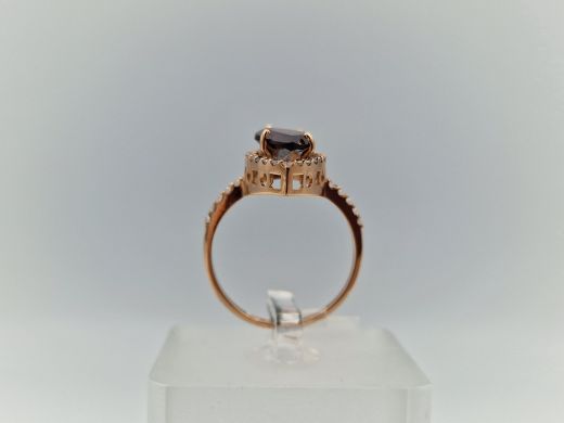 Zelta gredzens ar cirkoniju, 2.05 g, izm. 17