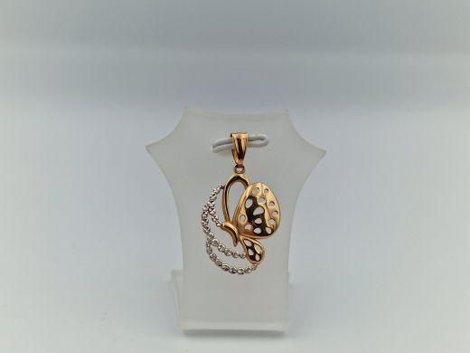 Zelta kulons ar cirkoniju, 1.71 g