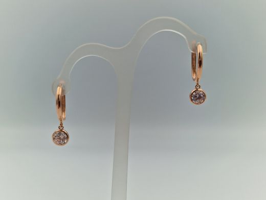 Zelta auskari ar cirkoniju, 1.76 g