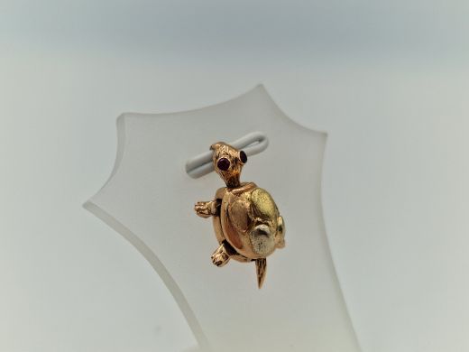 Zelta kulons ar cirkoniju, 2.34 g