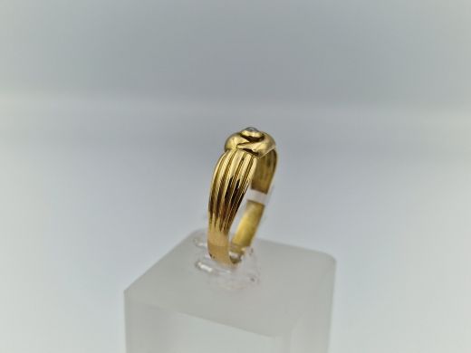 Zelta gredzens ar briljantu, 3.26 g, izm. 20.5