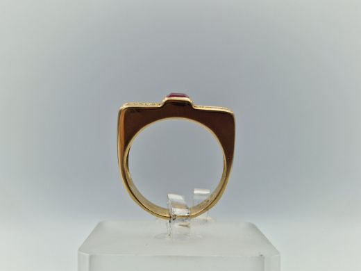 Zelta gredzens ar cirkoniju, 5.19 g, izm. 17.8