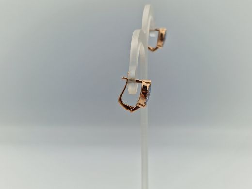 Zelta auskari ar cirkoniju, 4.21 g