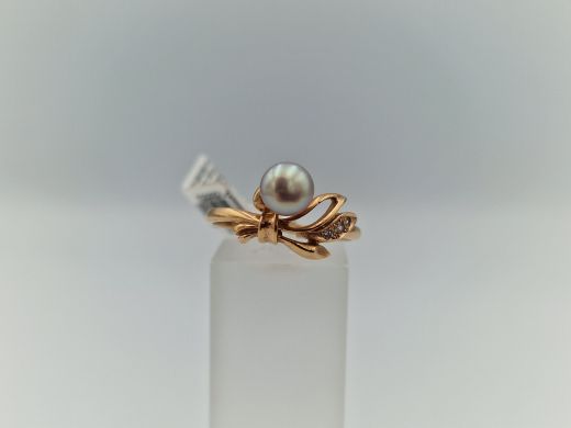 Zelta gredzens ar cirkoniju, 2.93 g