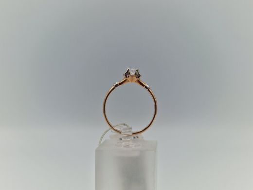 Zelta gredzens ar cirkoniju, 1.62 g, izm. 17.5