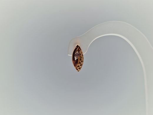 Zelta auskari ar cirkoniju, 1.86 g