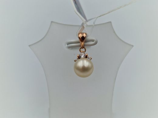 Золотой кулон с цирконом, 0.83 г