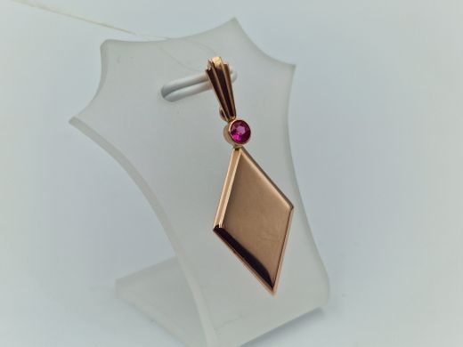 Zelta kulons ar koraļļi, 2.16 g