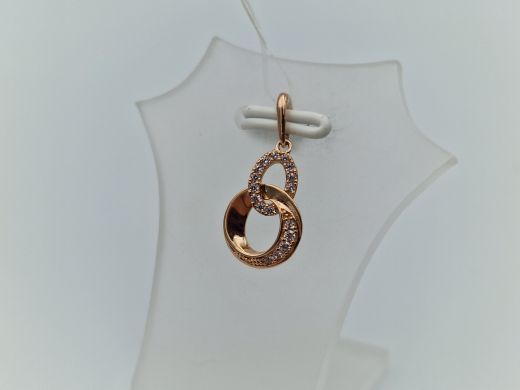 Золотой кулон с цирконом, 0.55 г