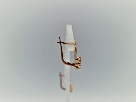 Zelta auskari ar cirkoniju, 2.81 g