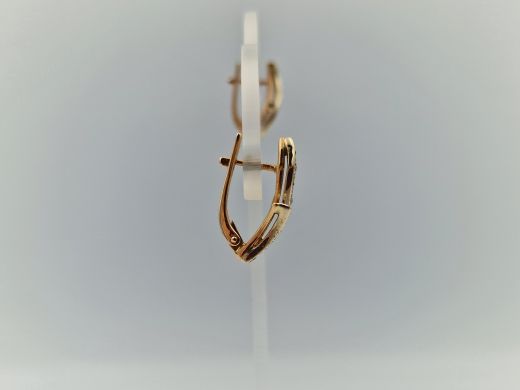 Zelta auskari ar cirkoniju, 4.04 g