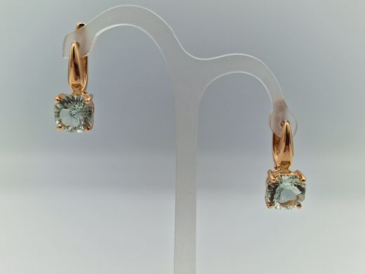 Zelta auskari ar cirkoniju, 4.62 g