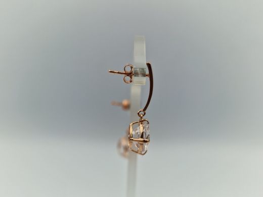 Zelta auskari ar cirkoniju, 2.21 g