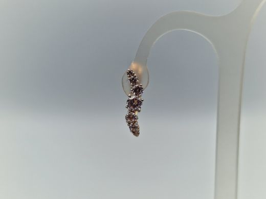 Zelta auskari ar cirkoniju, 1.85 g