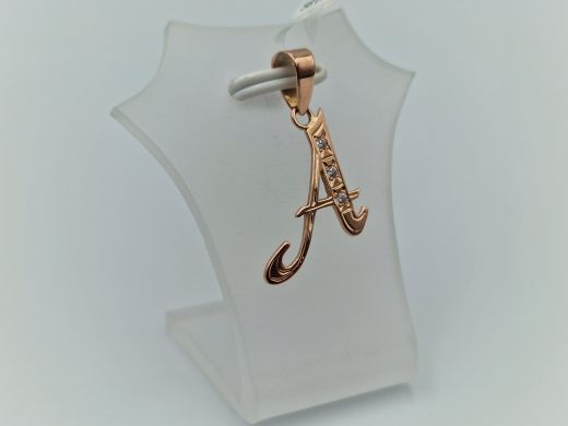 Золотой кулон с цирконом, 0.86 г