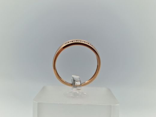 Zelta gredzens ar cirkoniju, 2.11 g, izm. 16.8