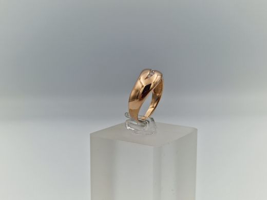 Zelta gredzens ar cirkoniju, 3.33 g, izm. 17