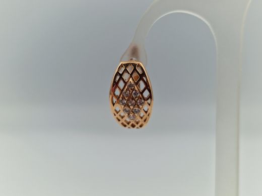 Zelta auskari ar cirkoniju, 4.12 g